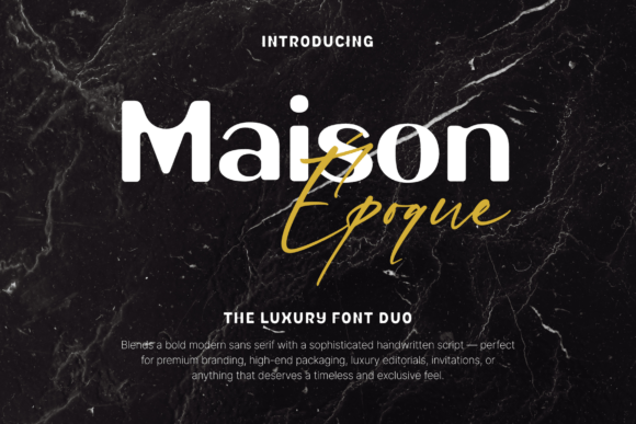 Maison Époque Duo: A Modern Display Typeface for Web Design